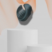 Серый сквозной мастурбатор с вибрацией Manwan Starter - Manwan - в Элисте купить с доставкой