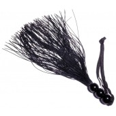 Черная силиконовая плетка - 25,4 см. - Boys of Toys - купить с доставкой в Элисте