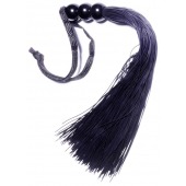 Черная силиконовая плетка - 25,4 см. - Boys of Toys - купить с доставкой в Элисте