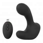 Черная анальная вибропробка с функцией расширения RC Butt Plug with 3 functions - Orion - в Элисте купить с доставкой