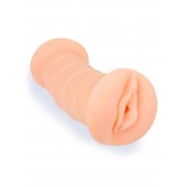 Телесный двусторонний мастурбатор с вибропулей и эрекционными кольцами в комплекте - Sexy Girl - в Элисте купить с доставкой