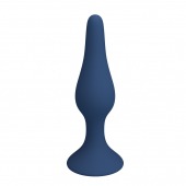 Синяя анальная пробка Slim Anal Plug L - 12,4 см. - Baile