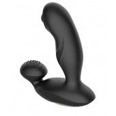 Черный вибромассажер простаты с вращающимся шариком - Secwell - в Элисте купить с доставкой