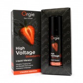 Жидкий вибратор Orgie High Voltage Strawberry - 15 мл. - ORGIE - купить с доставкой в Элисте