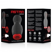 Черно-красный мастурбатор с вибрацией и всасыванием - JAMYJOB - в Элисте купить с доставкой