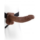Полый мужской фаллопротез Hollow Strap-On with Balls - 24 см. - Pipedream - купить с доставкой в Элисте