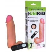 Фаллическая насадка Харнесс UNICOCK 7  с вибрацией - 19 см. - LOVETOY (А-Полимер) - купить с доставкой в Элисте