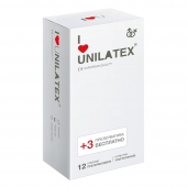 Ультратонкие презервативы Unilatex Ultra Thin - 12 шт. + 3 шт. в подарок - Unilatex - купить с доставкой в Элисте