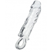 Прозрачная насадка с петлёй для фиксации - 14 см. - ToyFa - в Элисте купить с доставкой