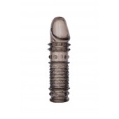 Дымчатая закрытая насадка ToyFa XLover с чешуйками и пупырышками - 13,5 см. - ToyFa - в Элисте купить с доставкой