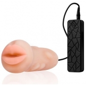 Мастурбатор-ротик с вибрацией REALSTUFF VIBRATING MASTURBATOR MOUTH - Dream Toys - в Элисте купить с доставкой