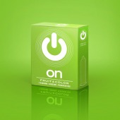 Цветные ароматизированные презервативы ON) Fruit   Color - 3 шт. - ON) - купить с доставкой в Элисте