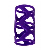Фиолетовая насадка-сетка на пенис - 7,5 см. - A-toys - в Элисте купить с доставкой