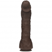 Коричневый фаллоимитатор-гигант Prince Yahshua ULTRASKYN 10.5” Cock with Removable Vac-U-Lock Suction Cup - 27,4 см. - Doc Johnson