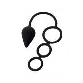 Тройное эрекционное кольцо с анальным хвостом Drop M-size - Erotist Adult Toys - в Элисте купить с доставкой