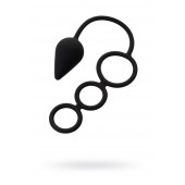 Тройное эрекционное кольцо с анальным хвостом Drop M-size - Erotist Adult Toys - в Элисте купить с доставкой