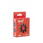 Чёрное эрекционное кольцо Rings Bubbles - Lola Games - в Элисте купить с доставкой