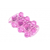 Розовая насадка на пенис Rings Armour - Lola Games - в Элисте купить с доставкой