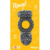 Чёрное эрекционное кольцо Rings Ringer - Lola Games - в Элисте купить с доставкой