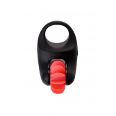 Чёрно-красное эрекционное виброкольцо Erotist - Erotist Adult Toys - в Элисте купить с доставкой