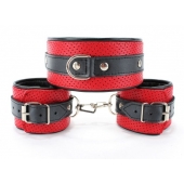 Кожаный БДСМ-набор - БДСМ Арсенал - купить с доставкой в Элисте