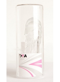 Прозрачная гелевая насадка с клиторальным отростком - 13 см. - Toyfa Basic - в Элисте купить с доставкой