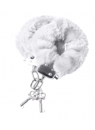 Наручники с белой меховой опушкой - ToyFa - купить с доставкой в Элисте