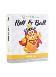 Стимулирующий презерватив-насадка Roll   Ball Banana - Sitabella - купить с доставкой в Элисте