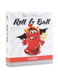 Стимулирующий презерватив-насадка Roll   Ball Cherry - Sitabella - купить с доставкой в Элисте