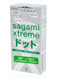 Презервативы Sagami Xtreme Type-E с точками - 10 шт. - Sagami - купить с доставкой в Элисте