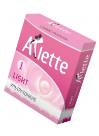 Ультратонкие презервативы Arlette Light - 3 шт. - Arlette - купить с доставкой в Элисте