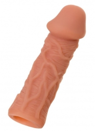 Телесная реалистичная насадка KOKOS Extreme Sleeve 05 с дополнительной стимуляцией - 12,7 см. - KOKOS - в Элисте купить с доставкой