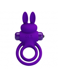 Фиолетовое эрекционное кольцо с вибростимуляцией клитора Vibrant Penis Ring III - Baile - в Элисте купить с доставкой