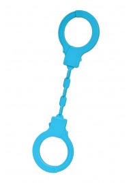 Голубые силиконовые наручники A-Toys без ключа - A-toys - купить с доставкой в Элисте