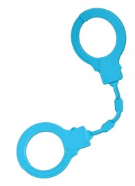 Голубые силиконовые наручники A-Toys без ключа - A-toys - купить с доставкой в Элисте