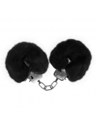 Черные меховые наручники Love с ключиками - Baile - купить с доставкой в Элисте