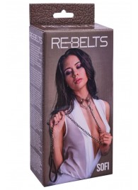 Коричневый поводок и чокер с кольцом Sofi - Rebelts - купить с доставкой в Элисте