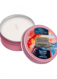 Массажная свеча  Фруктовая фантазия - БиоМед - купить с доставкой в Элисте
