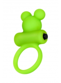 Зеленое виброкольцо на пенис A-Toys - A-toys - в Элисте купить с доставкой