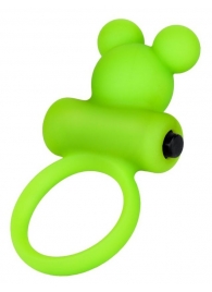 Зеленое виброкольцо на пенис A-Toys - A-toys - в Элисте купить с доставкой