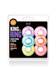 Набор из 6 эрекционных колец King of the Ring - Blush Novelties - в Элисте купить с доставкой