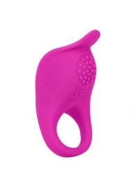 Ярко-розовое эрекционное виброкольцо Silicone Rechargeable Teasing Enhancer - California Exotic Novelties - в Элисте купить с доставкой