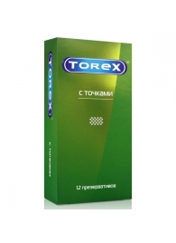 Текстурированные презервативы Torex  С точками  - 12 шт. - Torex - купить с доставкой в Элисте