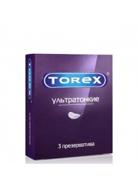 Презервативы Torex  Ультратонкие  - 3 шт. - Torex - купить с доставкой в Элисте