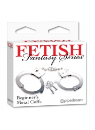 Металлические наручники Beginner s Metal Cuffs - Pipedream - купить с доставкой в Элисте
