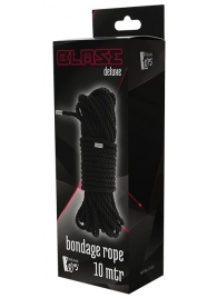 Черная веревка для бондажа BONDAGE ROPE - 10 м. - Dream Toys - купить с доставкой в Элисте