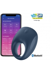 Эрекционное кольцо Satisfyer Strong One с возможностью управления через приложение - Satisfyer - в Элисте купить с доставкой