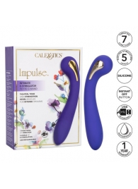 Фиолетовый вибромассажер с электростимуляцией Intimate Estim Petite G Wand - 19 см. - California Exotic Novelties - купить с доставкой в Элисте