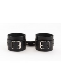 Черные кожаные наручники Ladys Arsenal - БДСМ Арсенал - купить с доставкой в Элисте