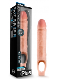 Телесный реалистичный фаллоудлинитель 10 Inch Silicone Cock Sheath Penis Extender - 25,4 см. - Blush Novelties - в Элисте купить с доставкой